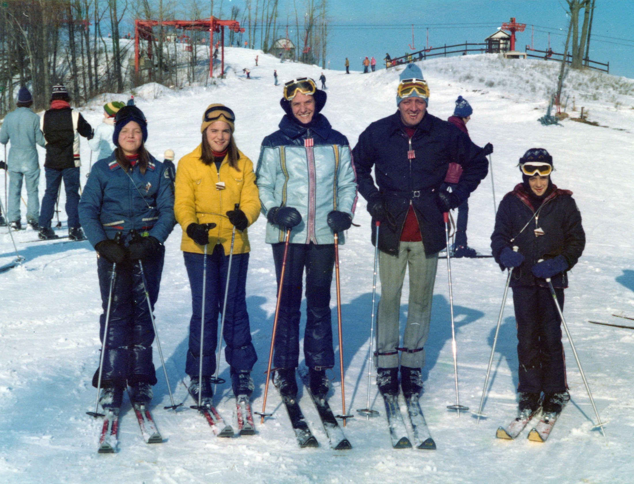 Blue Album 92-95 Plus Others 00414A Burnham Skiing Family
